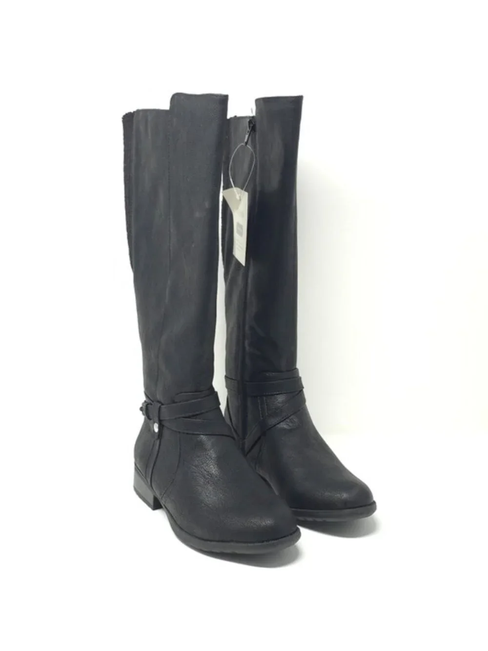 LifeStride Xtrovert Black Wide Calf Riding Boots  Water-Resistant